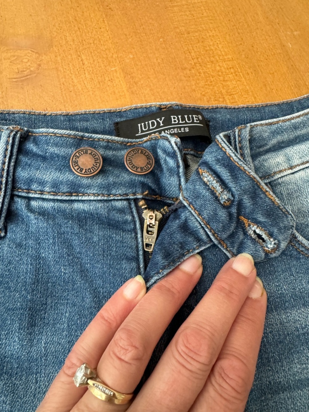 Judy Blue High Rise Denim Shorts - Picture 2 of 8